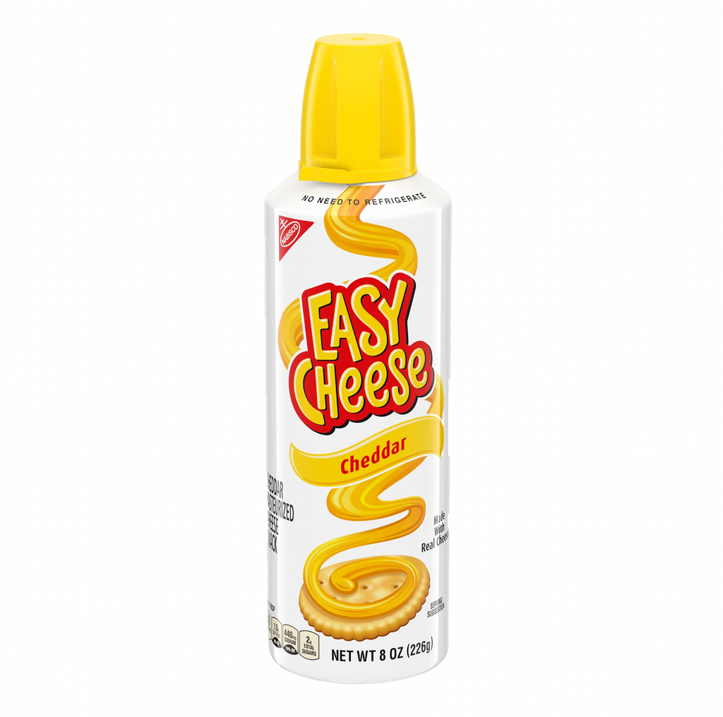 Easy Cheese Cheddar 226g - Sugar Box