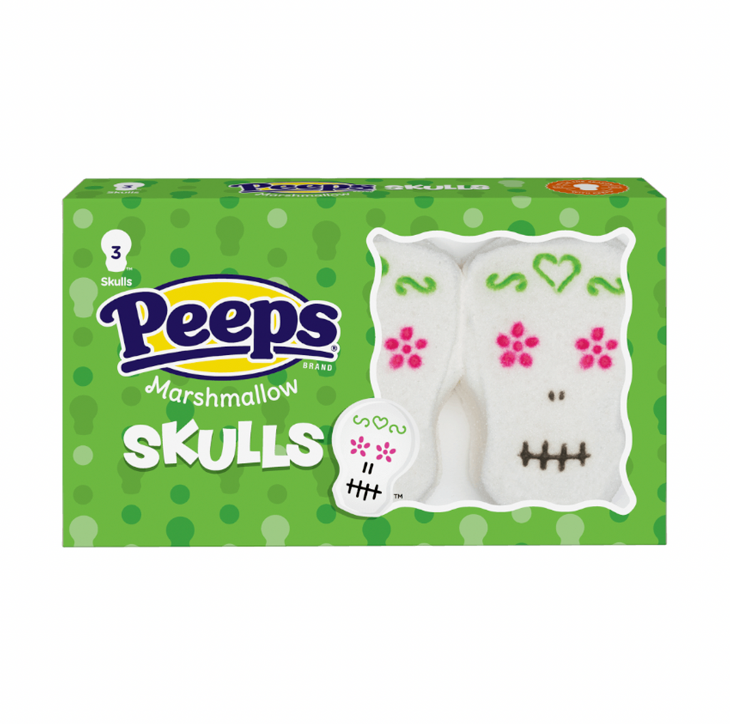 Peeps Halloween Marshmallow Skulls 3 Pack 42g - Sugar Box