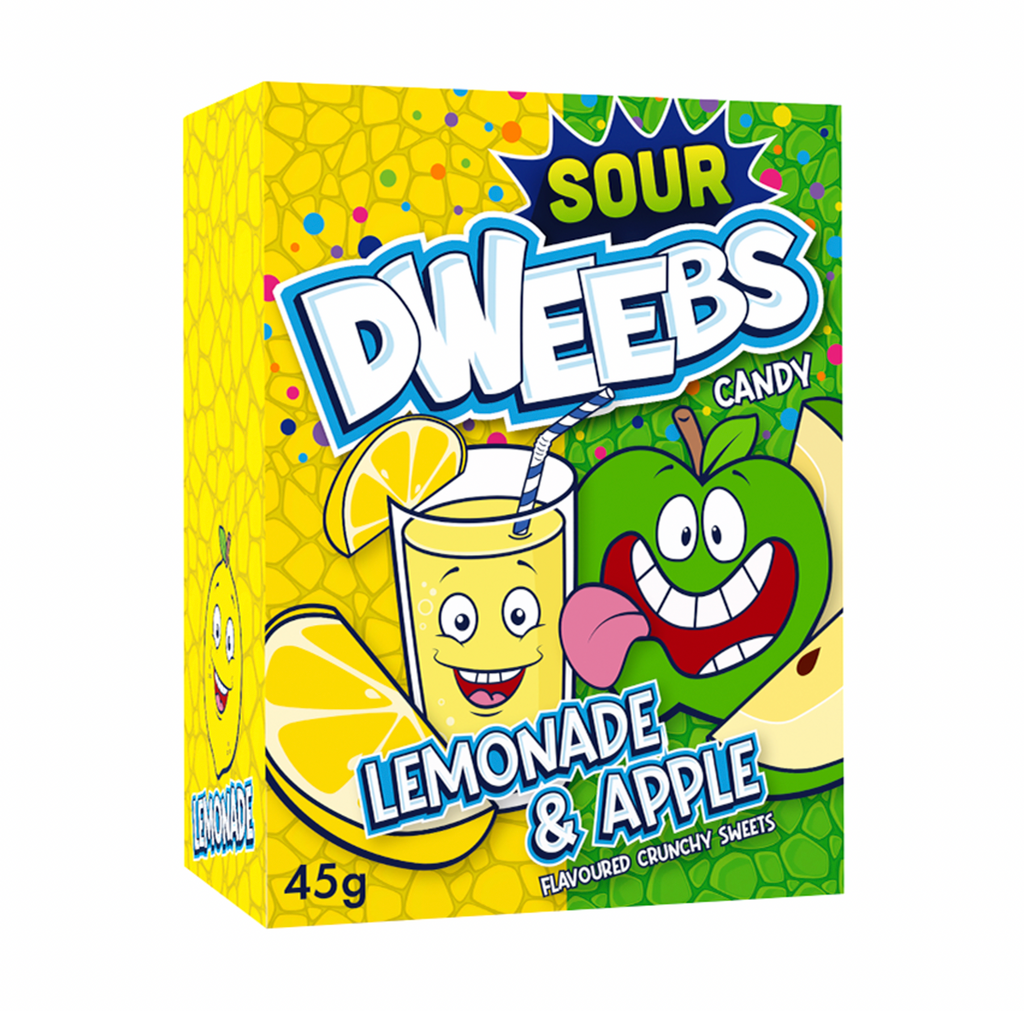 DWEEBS SOUR Lemonade and Apple 45g - Sugar Box
