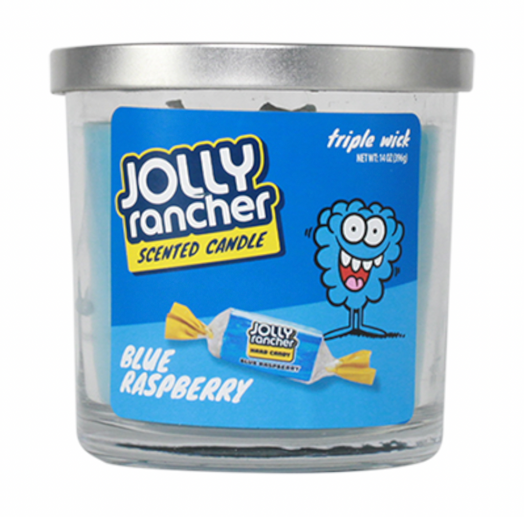 Jolly Rancher Blue Raspberry Scented Triple Wick Candle 396g - Sugar Box
