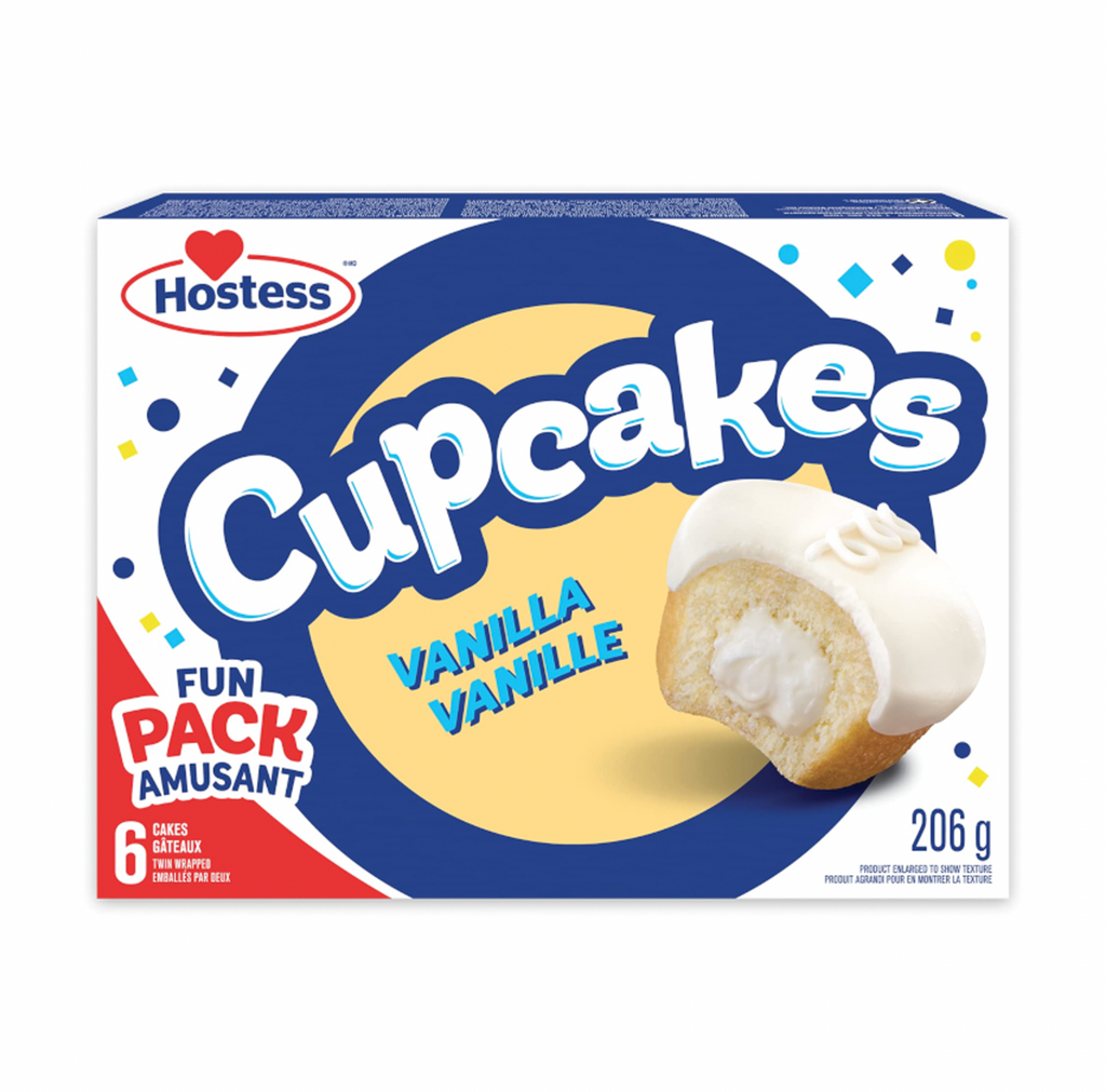 Hostess Vanilla Cupcake 6 Pack 206g - Sugar Box
