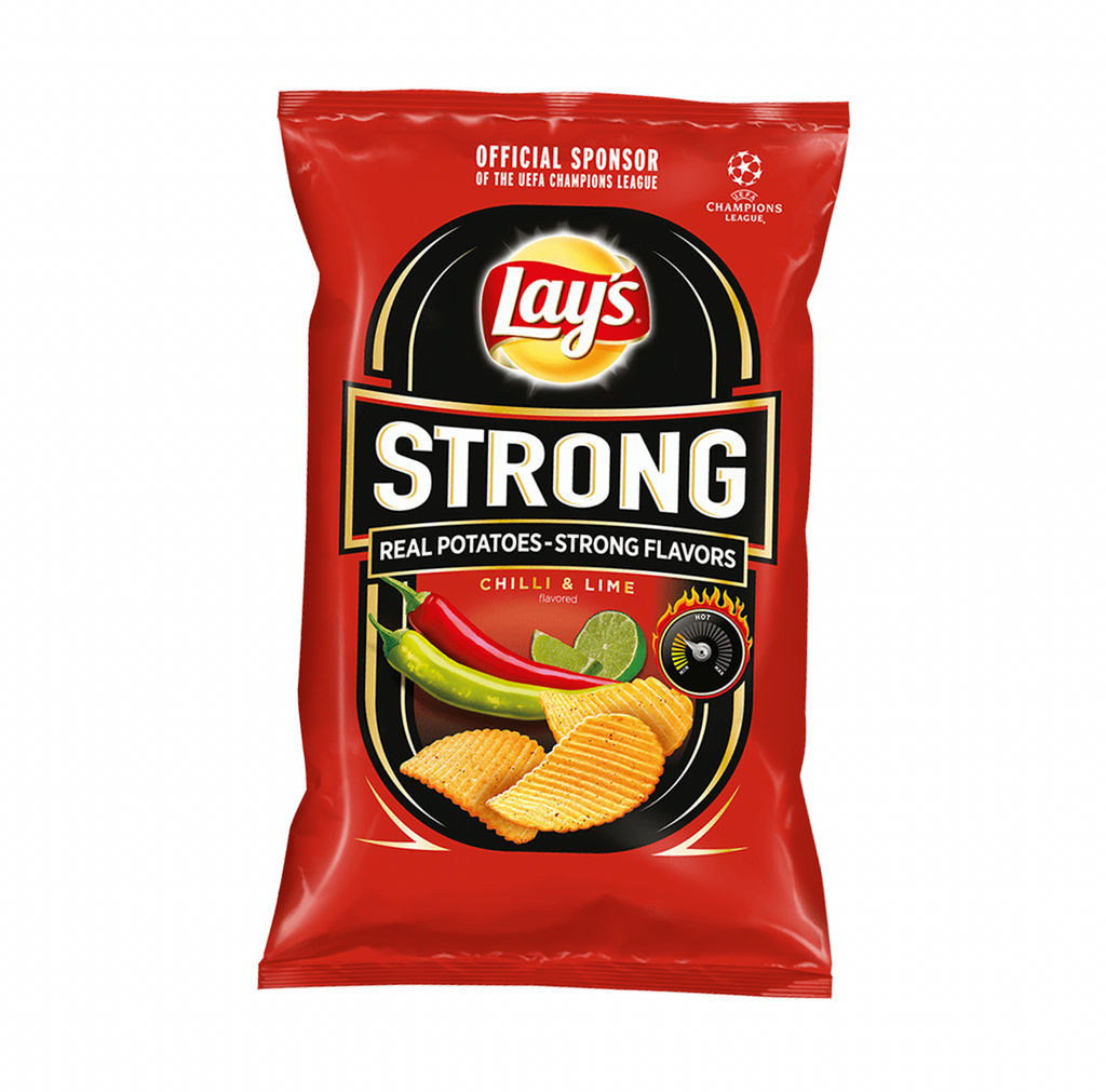 Lays Strong Chilli and Lime 130g - Sugar Box