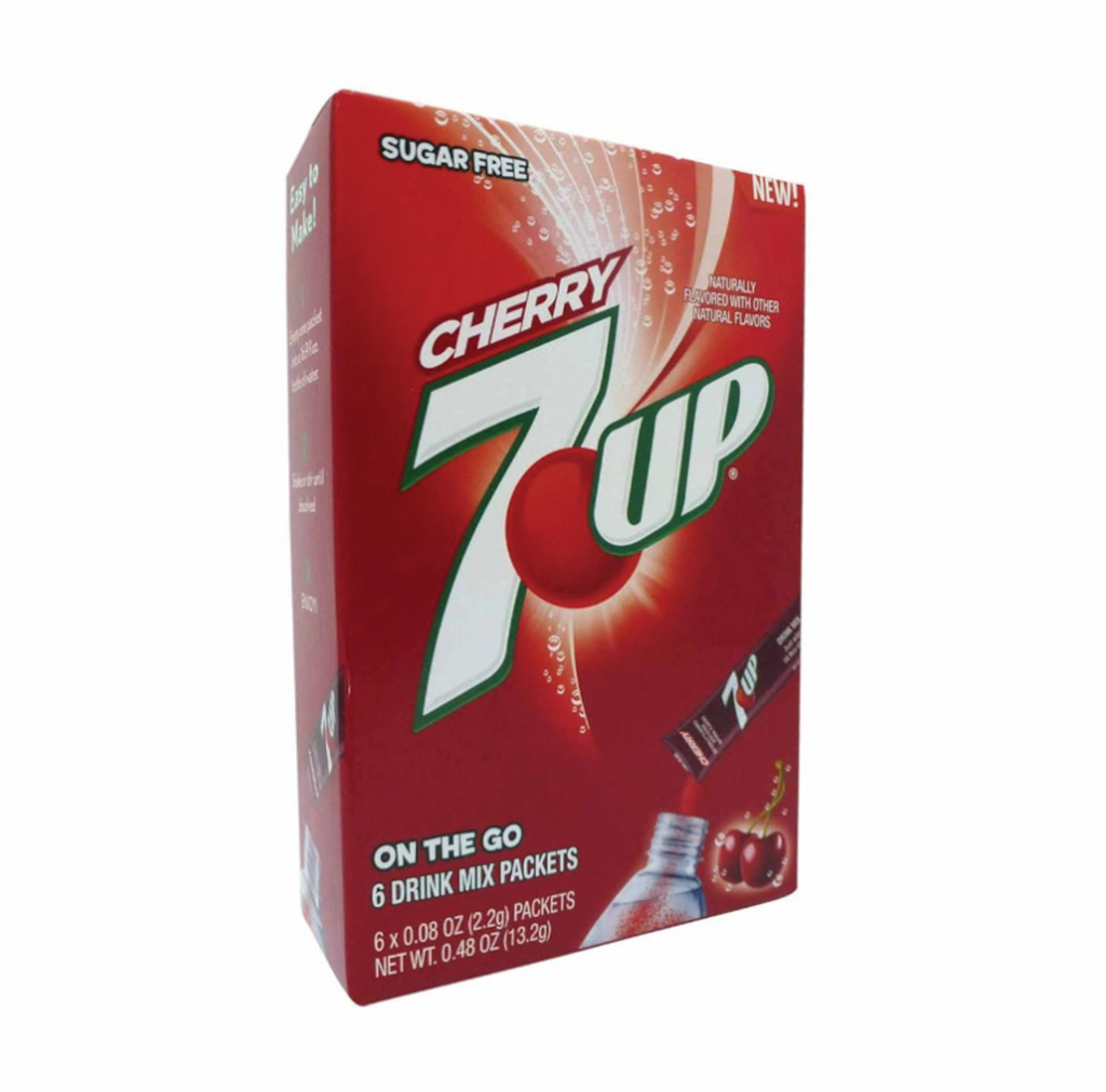 7Up Singles To Go Cherry Drink Mix 6 Pack 13g - Sugar Box
