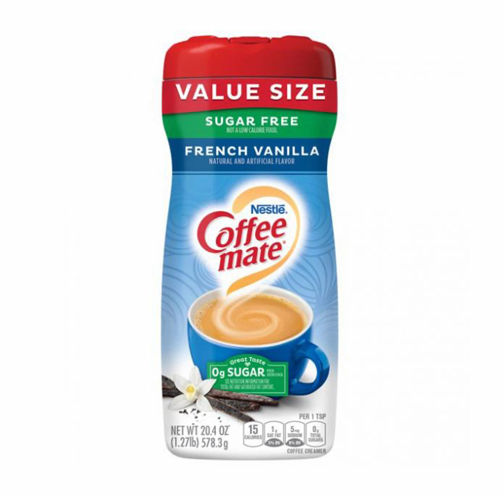 Coffee-Mate Sugar Free French Vanilla Coffee Creamer 578g - Sugar Box