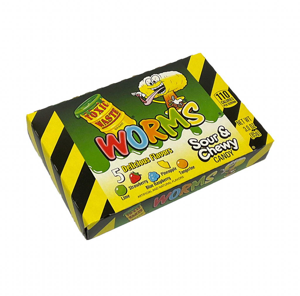 Toxic Waste Worms Theatre Box 85g - Sugar Box