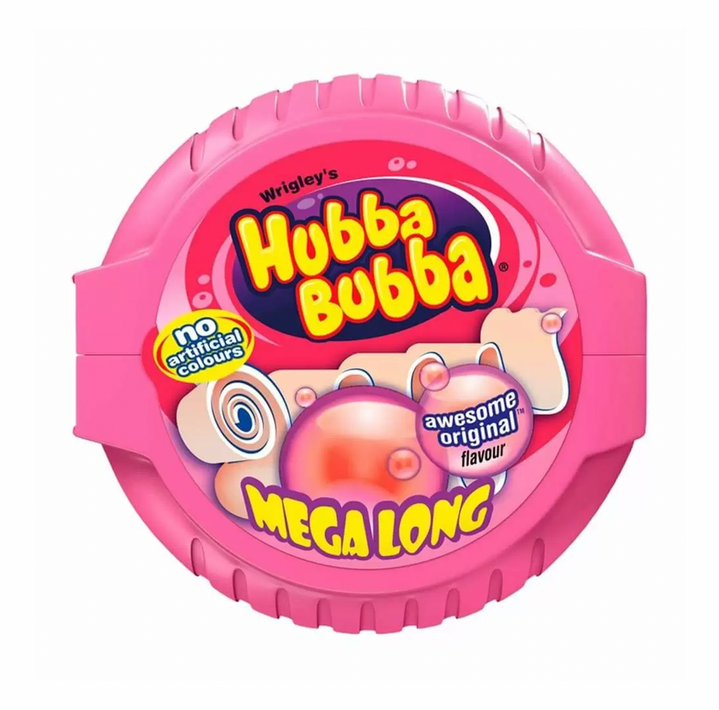 Hubba Bubba Fancy Fruit Bubblegum Mega Long Tape 56g - Sugar Box
