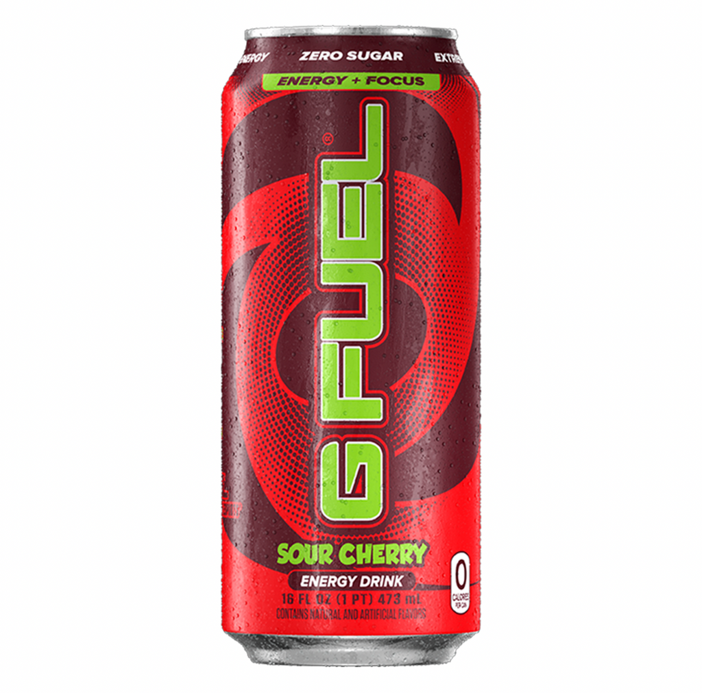 G-FUEL Zero Sugar Energy Drink Sour Cherry 473ml - Sugar Box
