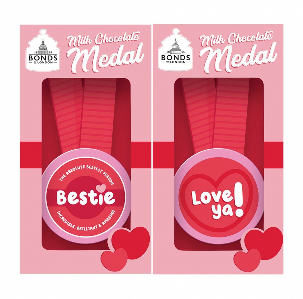 Bonds Milk Chocolate Heart Medal 21g - Sugar Box