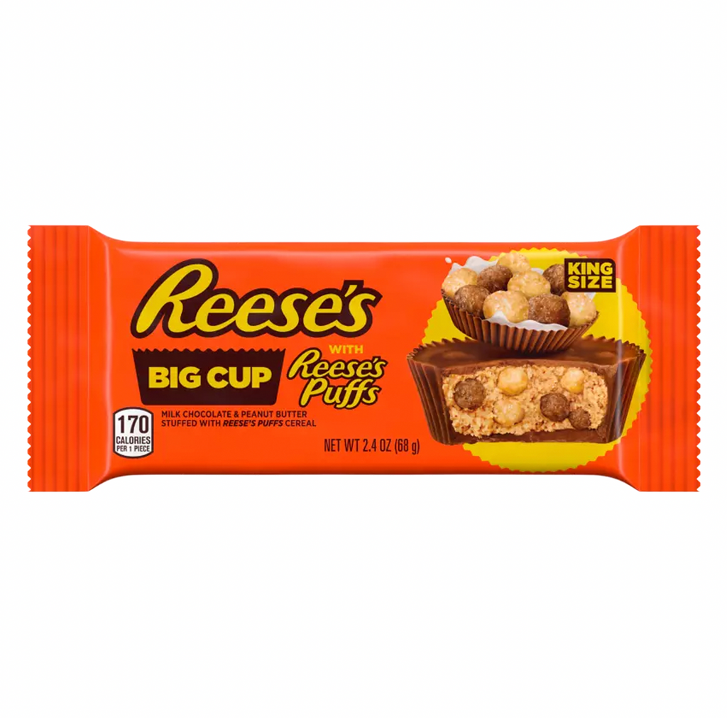 Reese's Big Cup with Reese's Puffs King Size 68g - Sugar Box