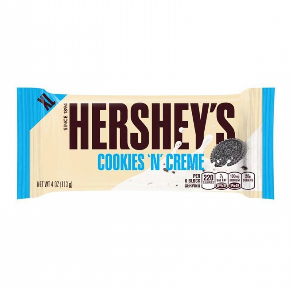 Hershey's Cookies and Creme XL Bar 113g - Sugar Box