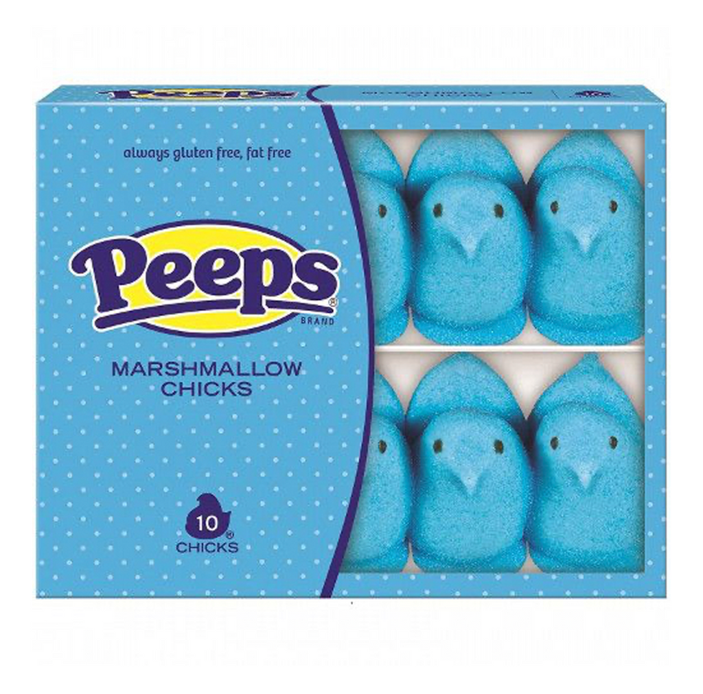 Peeps Blue Marshmallow Chicks 10 Pack 85g - Sugar Box
