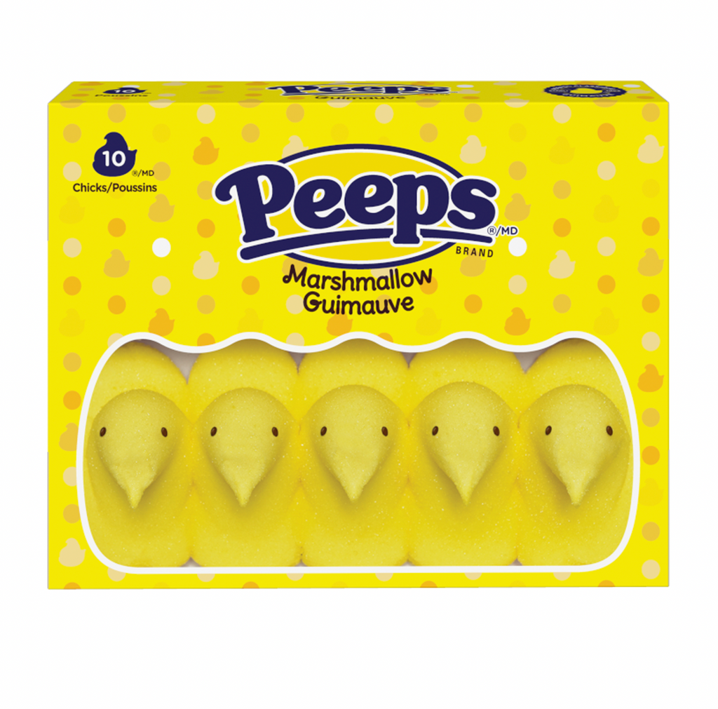 Peeps Yellow Marshmallow Chicks 10 Pack 85g - Sugar Box