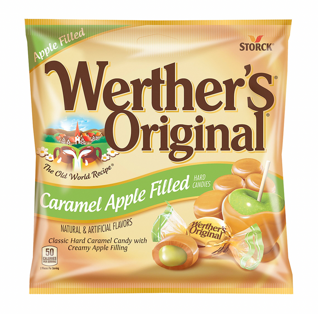 Werther's Caramel Apple Peg Bag 75g - Sugar Box