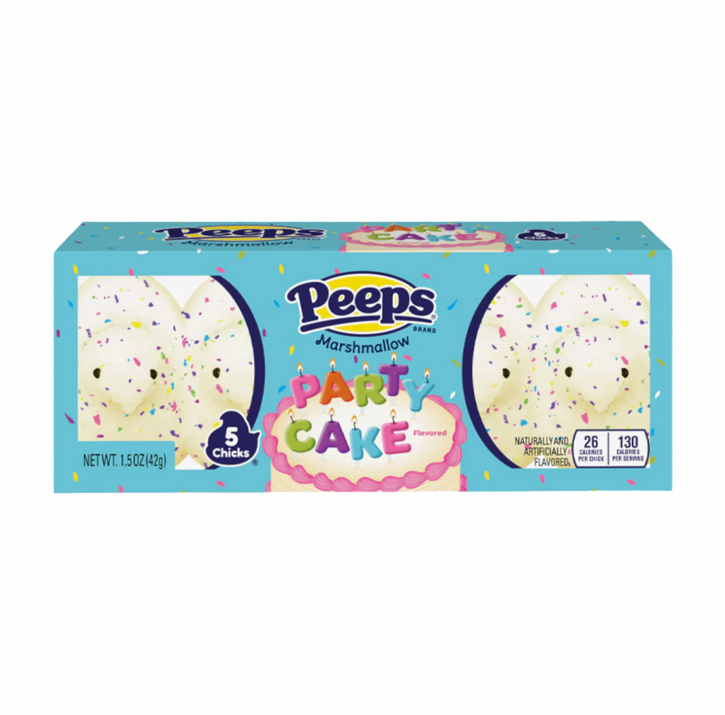 Peeps Easter Party Cake Marshmallow Chicks 5 Pack 42g - Sugar Box