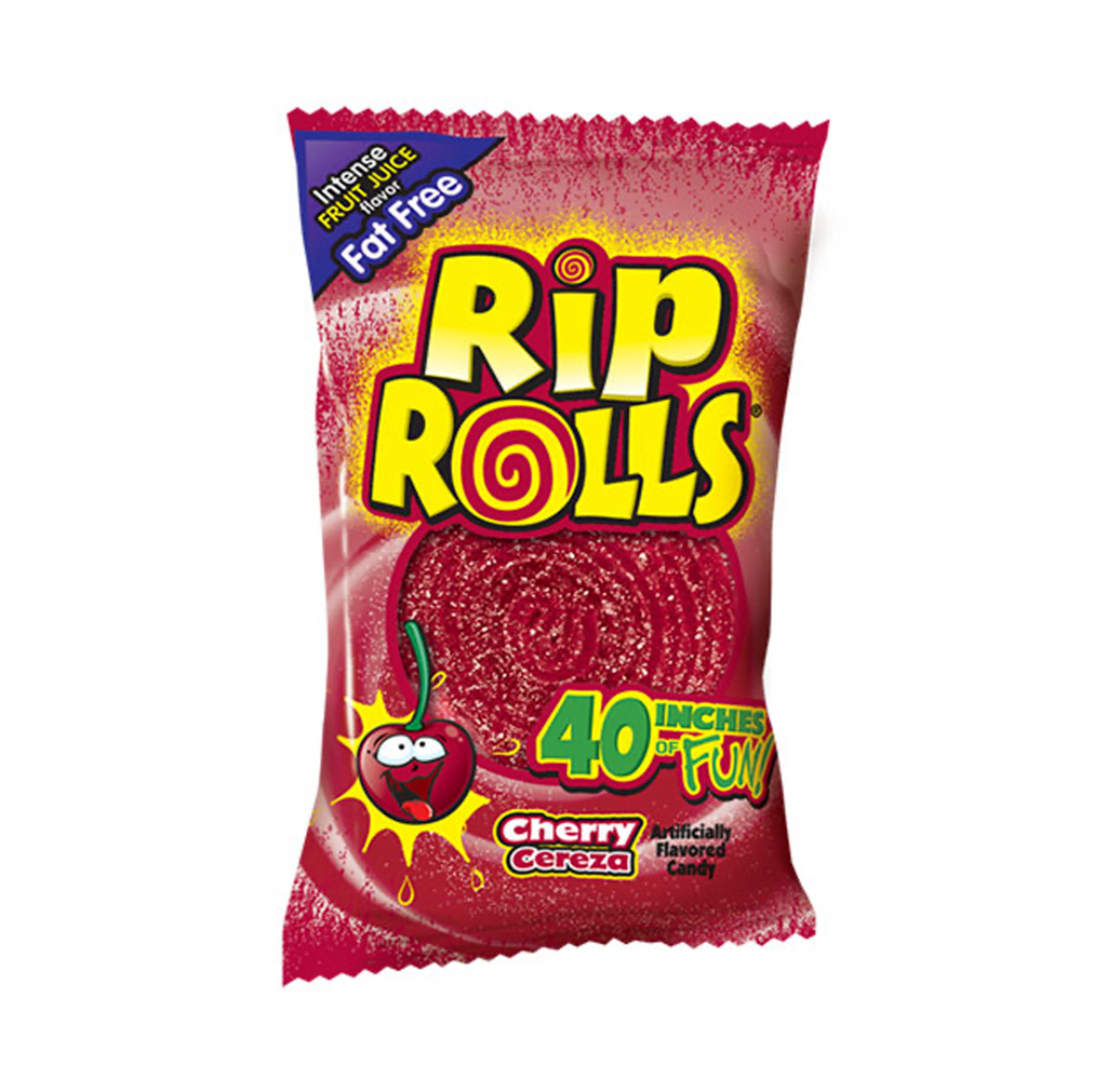 Rip Rolls Cherry 40g - Sugar Box