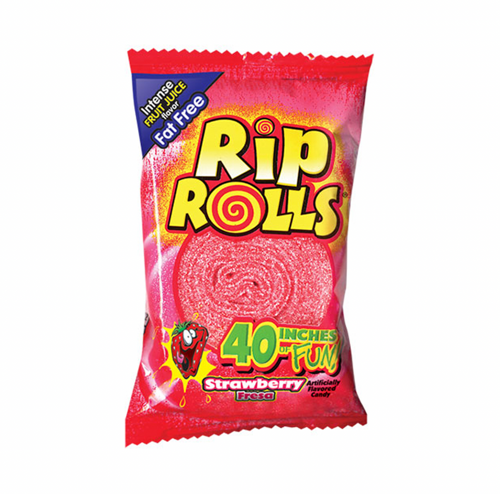 Rip Rolls Strawberry 40g - Sugar Box