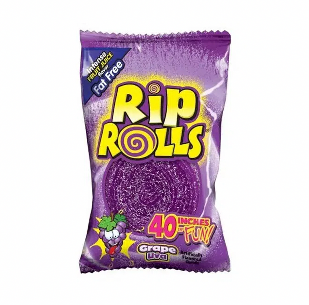 Rip Rolls Grape 40g - Sugar Box