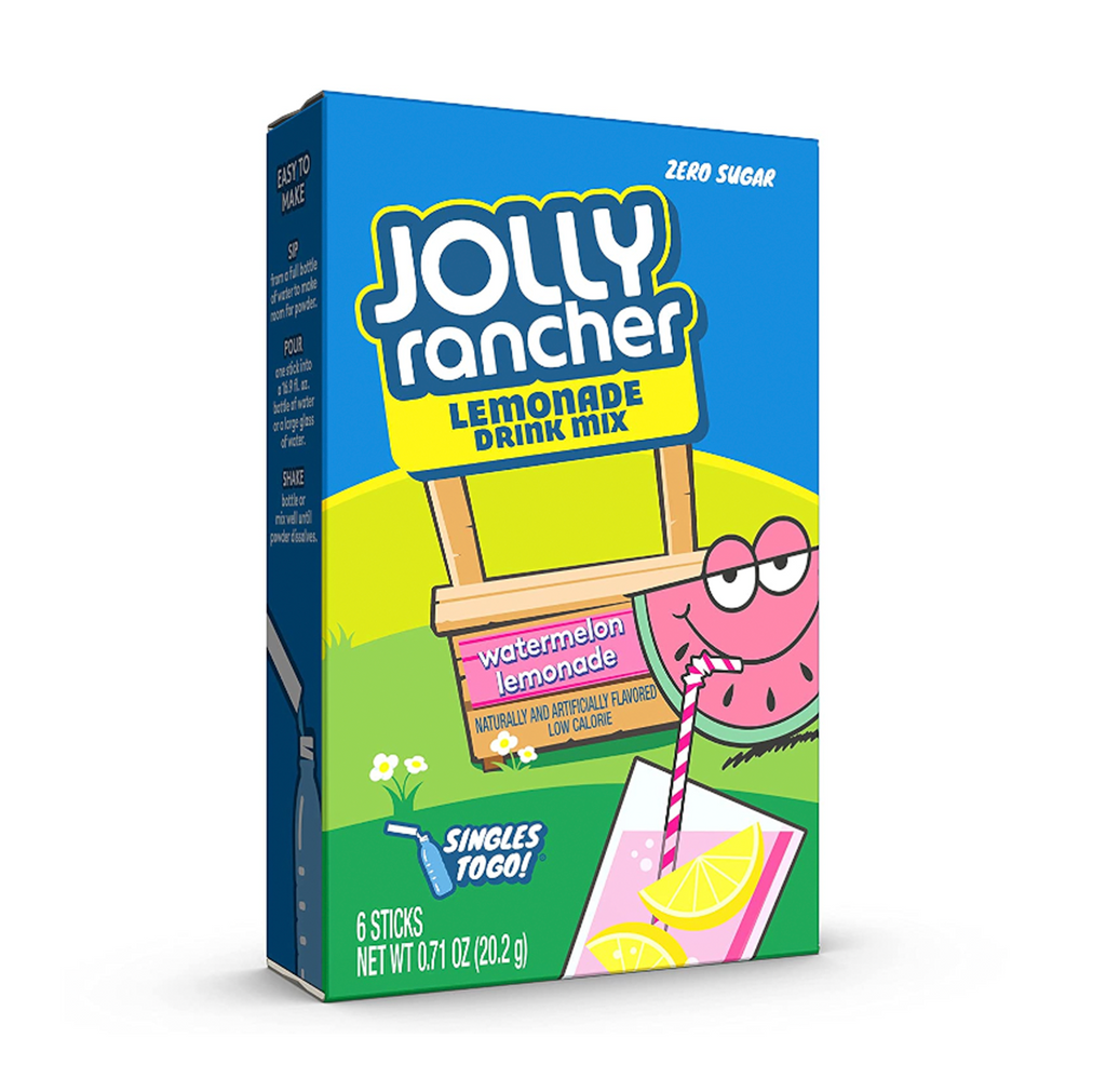 Jolly Rancher Singles To Go 6 pack Watermelon Lemonade - Sugar Box