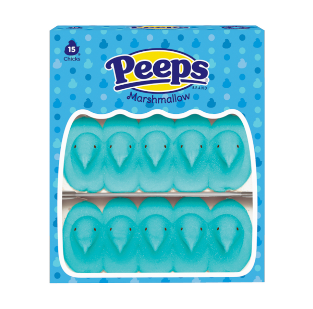 Peeps Blue Marshmallow Chicks 15 Pack 127g - Sugar Box