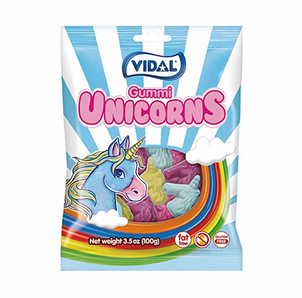 Vidal Gummies Unicorn 100g - Sugar Box
