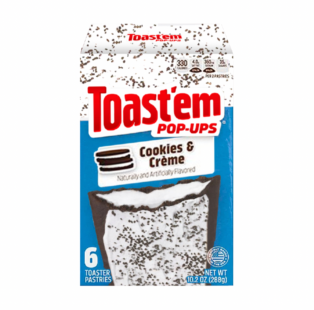 Toast'em Pop-Ups Cookies and Creme 288g - Sugar Box