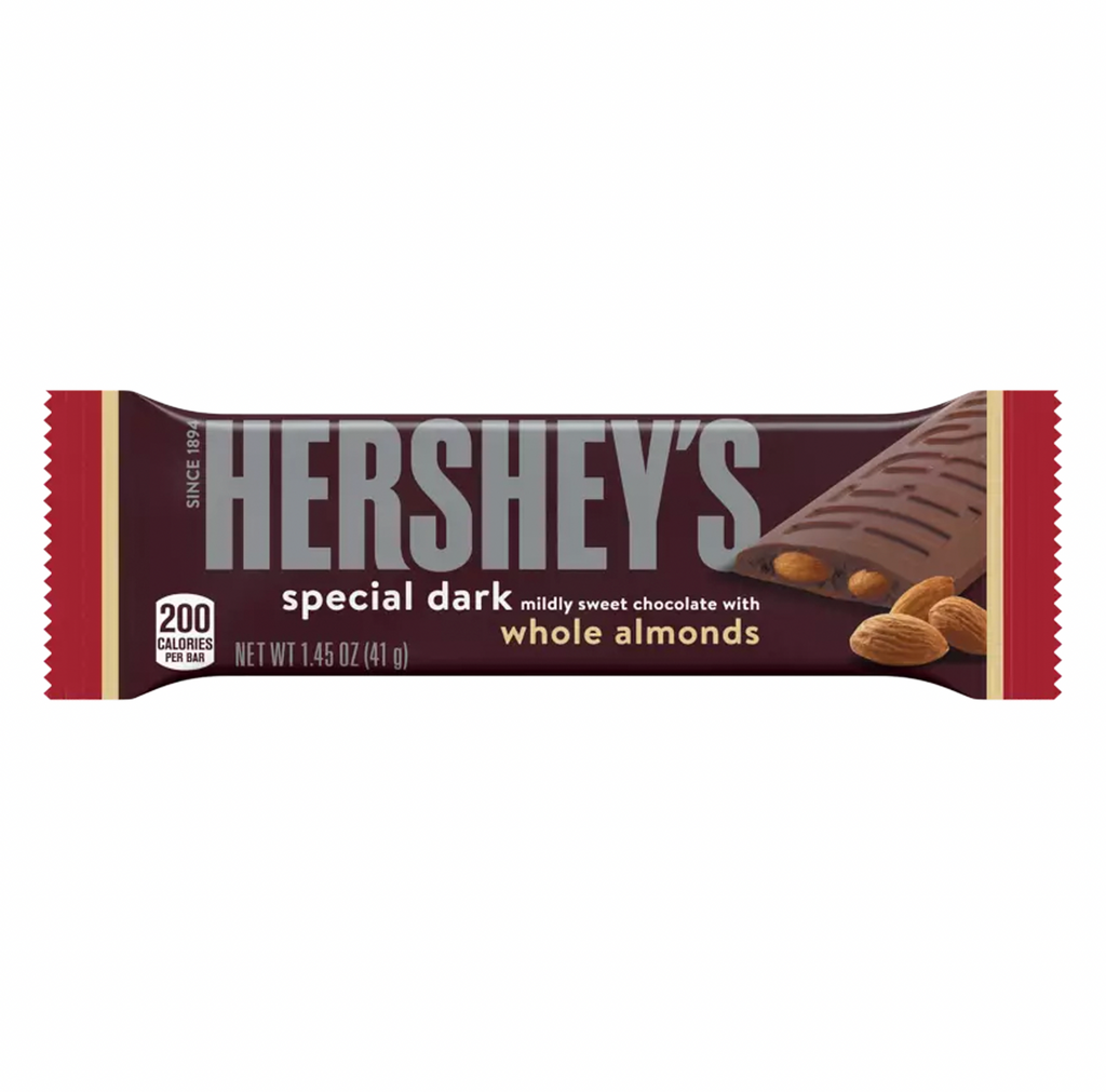 Hershey's Special Dark Chocolate With Almonds 41g - Sugar Box