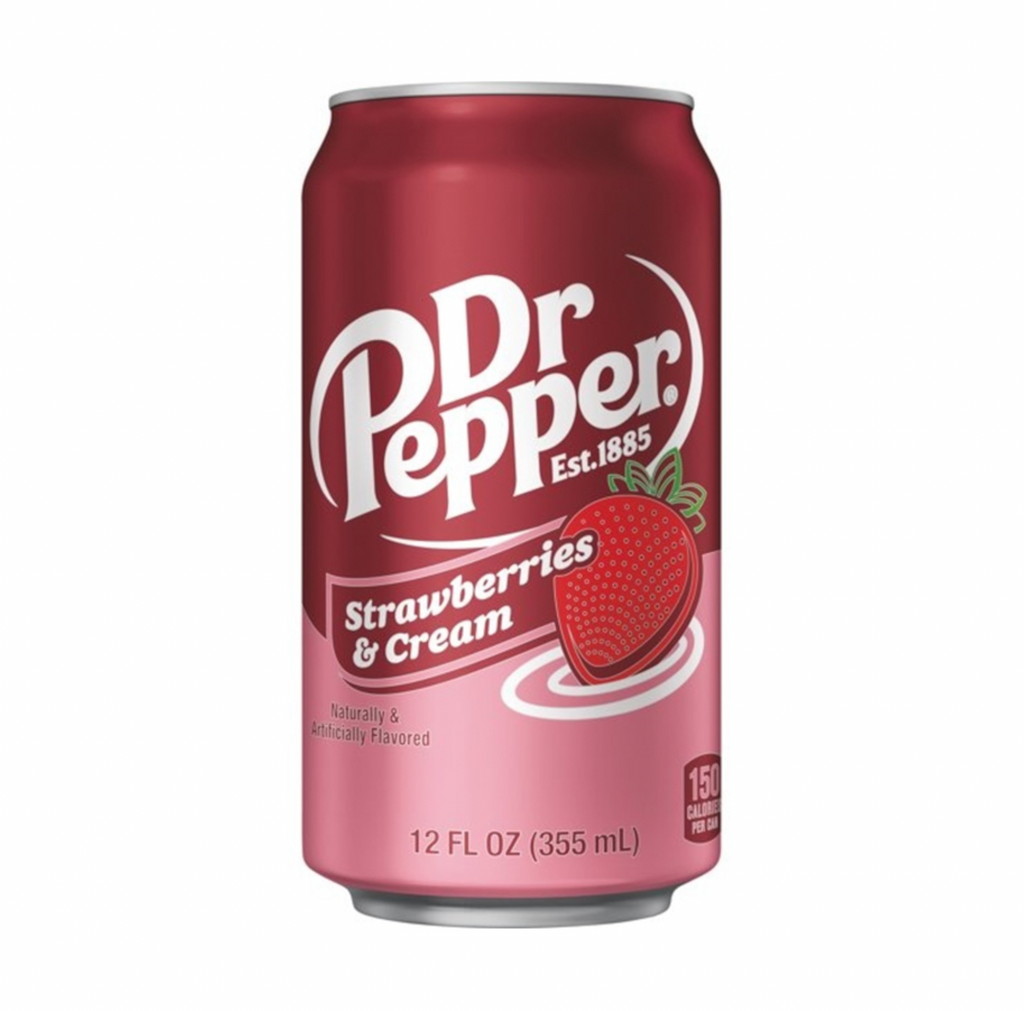 Dr Pepper Strawberries and Cream 355ml - Sugar Box